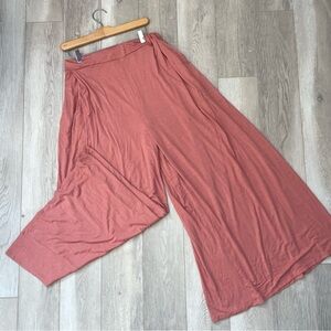 Free People Pants wide leg flowy crop womens Red (medium) bohemian hippie casual